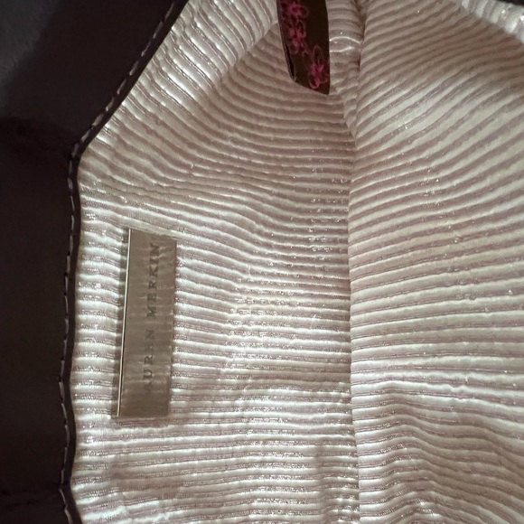 Lauren merkin metallic leather evening clutch bag bronze - Picture 6 of 8